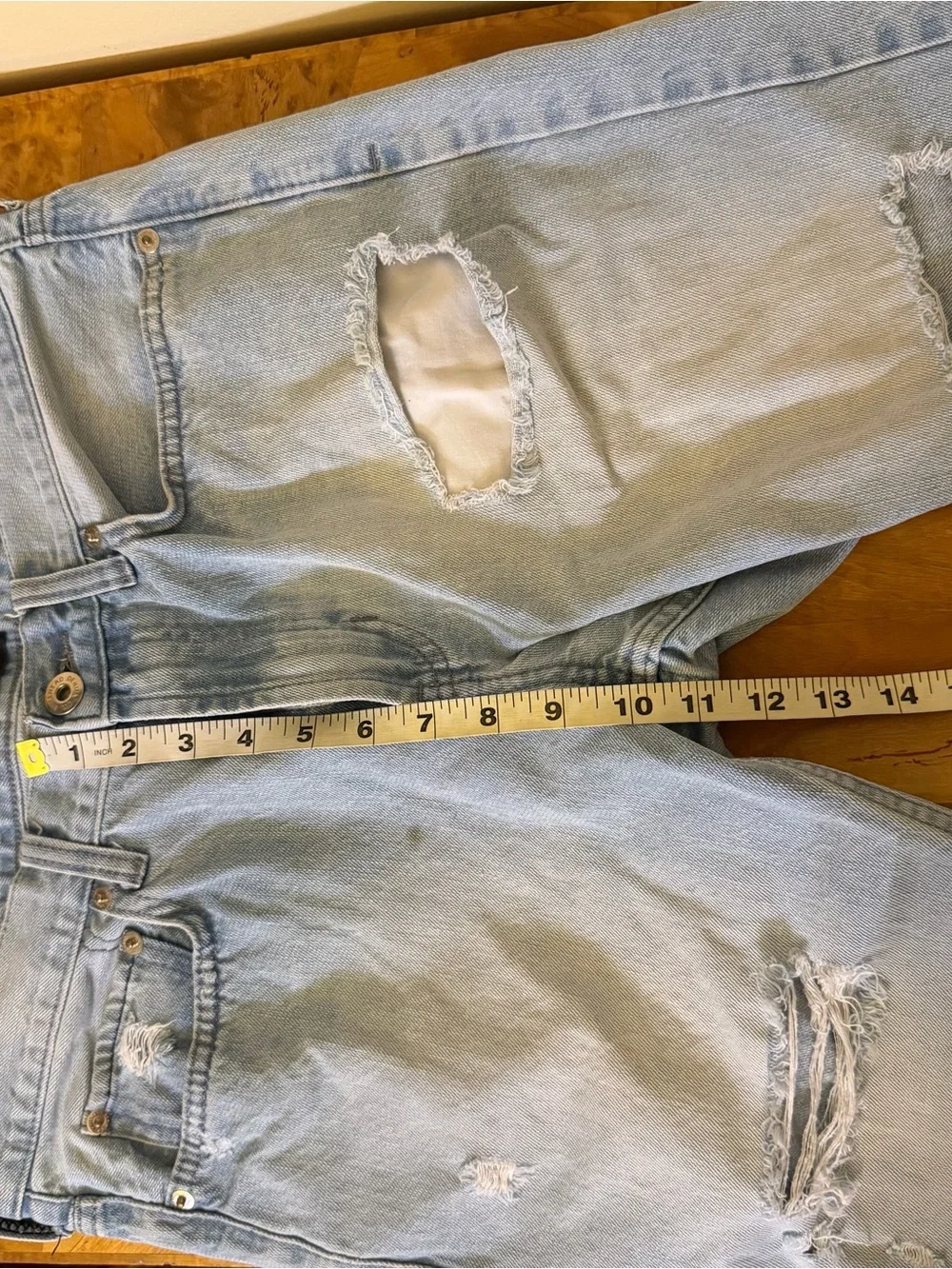 Bullhead Cotton Denim Shorts Cutoff Distressed Womens Size 32